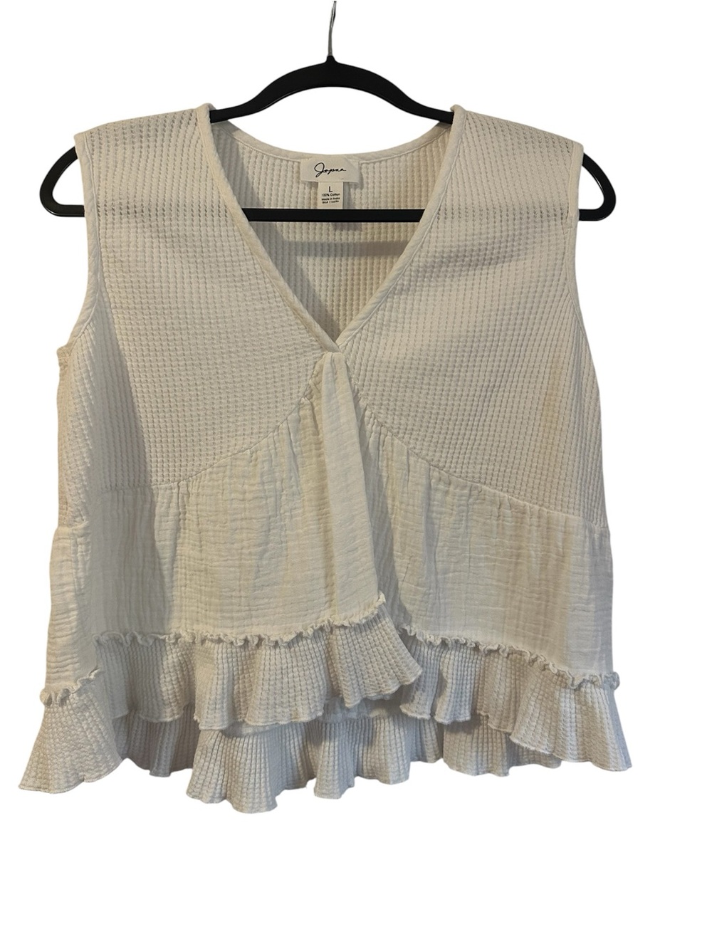 Japana white baby tank women’s large